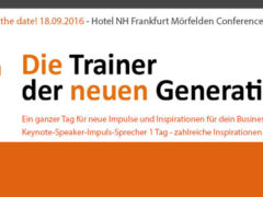 Erlebe die Trainer der neuen Generation – Spezial Erlebe die Trainer der neuen Generation – Spezial